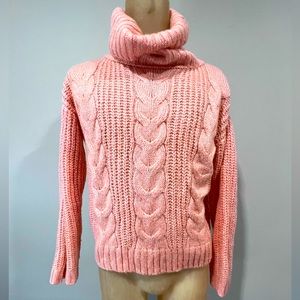 Peach Turtle Neck Sweater